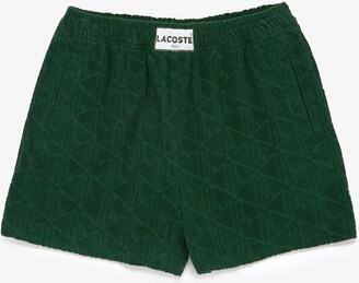Lacoste Women's LIVE Patterned Cotton Jacquard Shorts | Size: 34