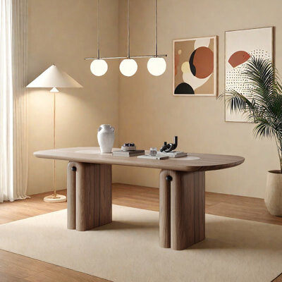 Hokku Designs Beautiful Durable Built-in rock Slab Dining Table