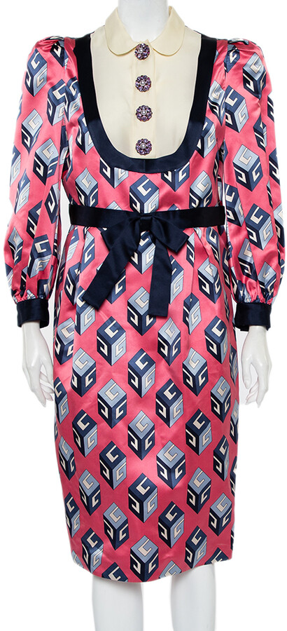gucci satin dress