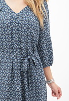 Thumbnail for your product : Forever 21 Contemporary Abstract Floral Tie-Waist Dress