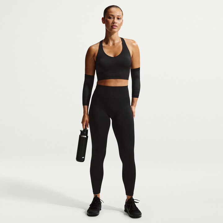 Nike Women's Pro Seamless High-Waisted 7/8 Leggings in Black | IF1208-010