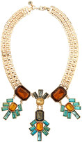 Thumbnail for your product : Sam Edelman Golden Cluster Necklace, Blue/Multi