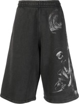 Thumbnail for your product : Off-White Saint Matthew-print track shorts