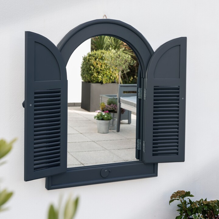 Dunelm Florenity Galaxy Arched Outdoor Mirror Blue ShopStyle