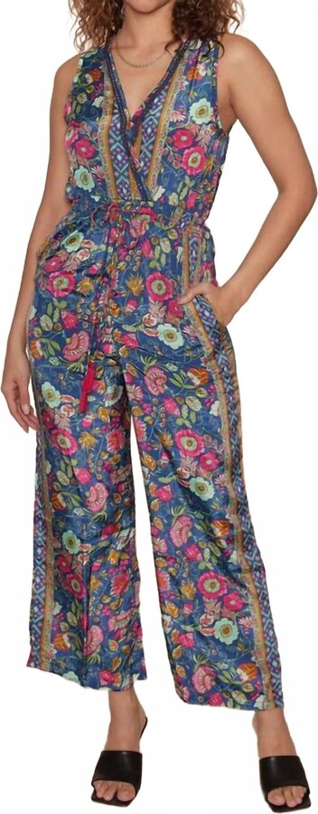 Raga Cheyenne Jumpsuit In Navy Multi