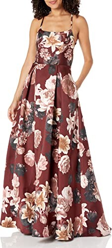 RRINSINS Womens Summer Sleeveless Floral Lace Evening Party Prom Midi Dress