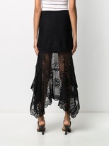 Thumbnail for your product : Alexander McQueen Patchwork Lace Knitted Skirt