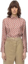 Thumbnail for your product : Burberry Monogram Printed Silk Twill Shirt