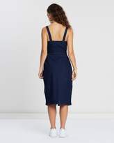 Thumbnail for your product : Missguided Denim Midi Pinafore