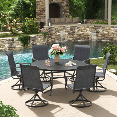 Winston Porter 6-Person Patio Dining Set with 50\
