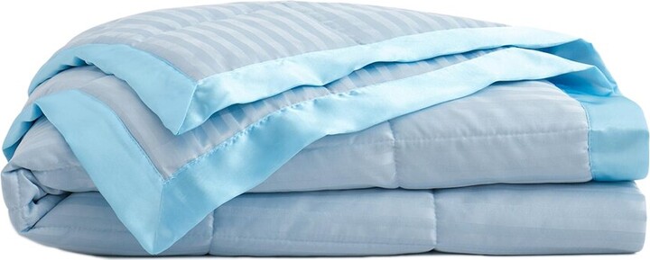 UNIKOME All Seasons Down Alternative Bed Blanket with Satin Trim