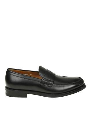 Doucal's Leather Loafers Color Black