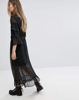 Thumbnail for your product : Gestuz Long Dress With Lace Detail