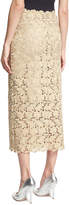 Thumbnail for your product : Robert Rodriguez Lace Midi Pencil Skirt, Beige