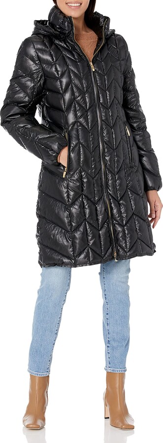 black insulated parka