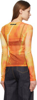 Thumbnail for your product : ANDERSSON BELL Orange Mesh Film Archive Long Sleeve T-Shirt