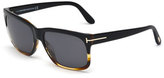 Thumbnail for your product : Tom Ford Barbara Polarized Rectangle Sunglasses, Black