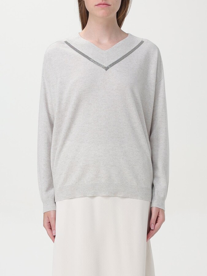 Brunello Cucinelli Sweater Woman color Pearl
