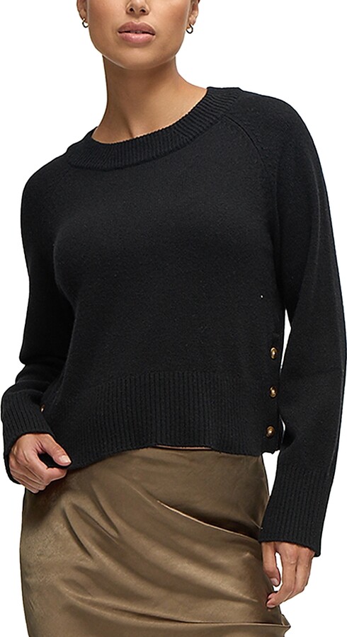 Ingrid & Isabel Crop Mock Neck Maternity Sweater