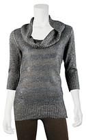 Thumbnail for your product : Amy Byer A Byer A. Byer Sequin Striped Cowlneck Sweater