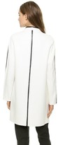 Thumbnail for your product : Vince Faux Leather Trim Coat