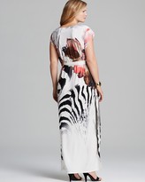 Thumbnail for your product : Melissa Masse Plus Luxe Print Jersey Caftan Dress
