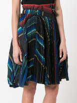 Thumbnail for your product : Sacai micro pleated wrap skirt