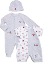 Thumbnail for your product : Kissy Kissy Sparky Striped Footie Pajamas, Gray, Size NB-9 Months