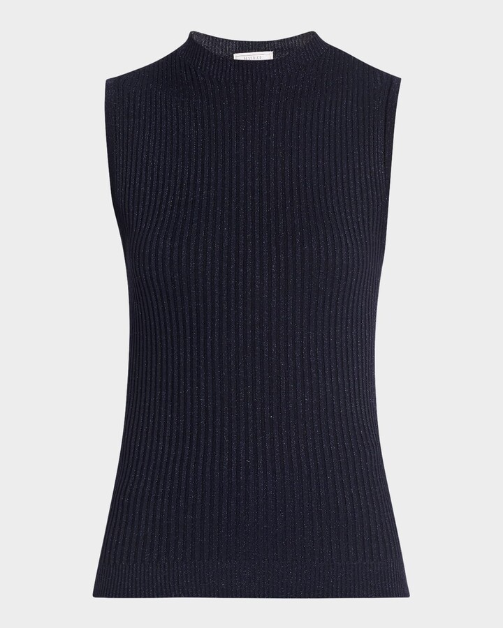 Peserico Sleeveless Rib Knit Top