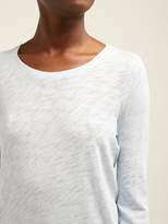 Thumbnail for your product : Atm - Burnout Long Sleeved Cotton T Shirt - Womens - Blue