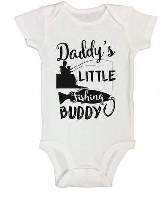 Little Royaltee Shirts Cute Kids Onesie "Daddy's Fishing Buddy" Funny Saying Shirts - Little Royaltee Toddler 3