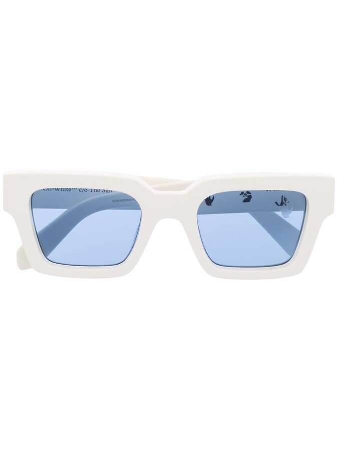 Off-White Virgil square-frame sunglasses - ShopStyle