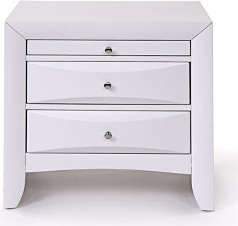 Latitude Run Nightstand Two Storage Drawers And Pull Out Tray