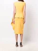 Thumbnail for your product : Chiara Boni La Petite Robe Peplum-Waist Midi Dress