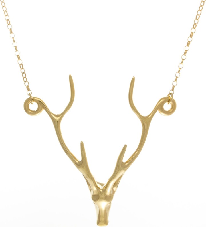 Lee Renee Deer Necklace - Gold