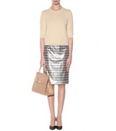 Thumbnail for your product : Burberry Sequinned satin pencil skirt