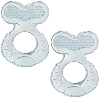 Nuby Silicone Teether with Bristles, 2 Pack - Blue