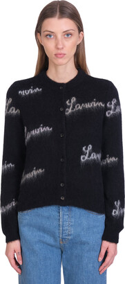 Lanvin Cardigan In Black Wool