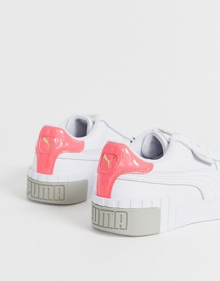 Puma Cali Remix white color block sneakers - ShopStyle