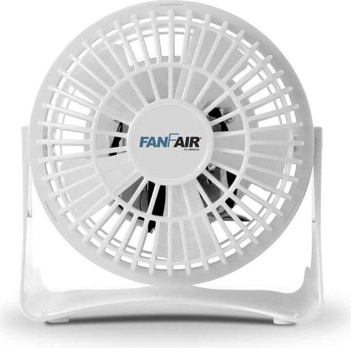 FanFair 4 in. Desk Personal Fan - White