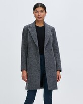 Thumbnail for your product : David Lawrence Women's Grey Coats - Hannah Wool Coat - Size One Size, 10 at The Iconic