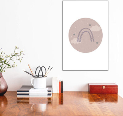 Circle Clouds Stars Kids Wall Décor