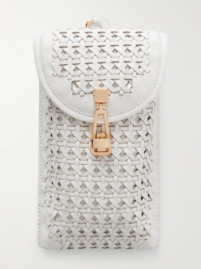Gabriela Hearst - Woven Leather Sunglasses Pouch - Ivory