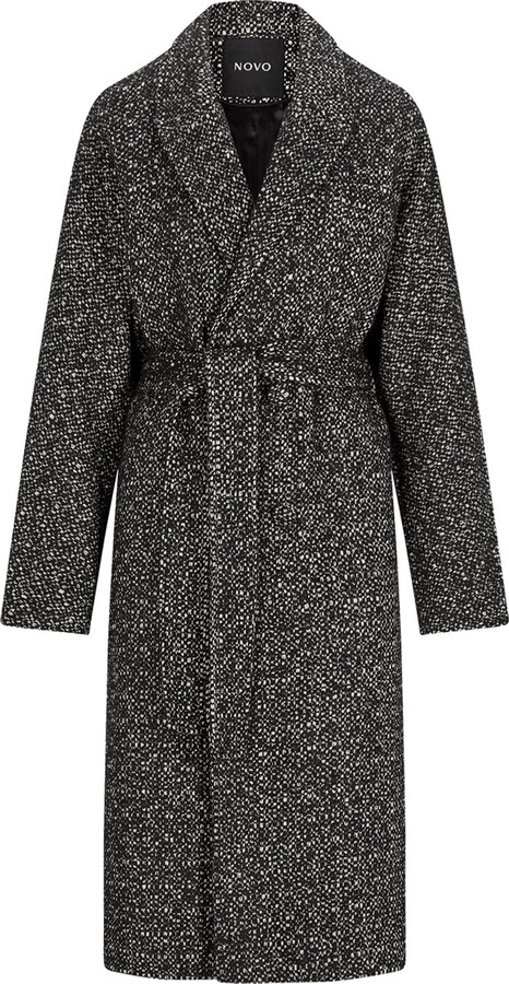 suki black velvet coat dress