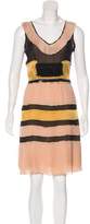 Thumbnail for your product : Fendi Embellished Pleated Dress