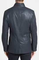 Thumbnail for your product : Kenneth Cole New York 'Neru' Coated Cotton Blazer with Leather Trim