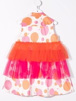 Thumbnail for your product : Simonetta Tiered Tulle Polka Dot Dress