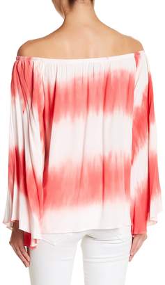 VAVA by Joy Han Eliya Off-the-Shoulder Tie-Dye Shirt