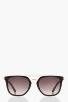 Thumbnail for your product : boohoo Square Aviator Glasses
