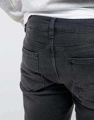 ASOS Design Skinny Jeans In 12.5oz Washed Black